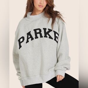 PARKE x SET ACTIVE MOCK NECK SWEATSHIRT